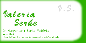valeria serke business card