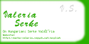 valeria serke business card